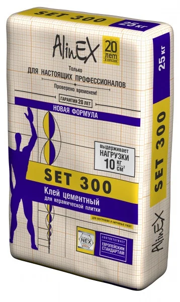 Клей плиточный SET 300 25 кг