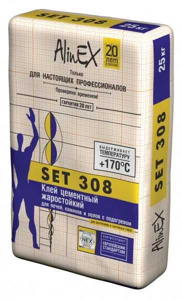 Клей жаростойкий Set 308 25 кг