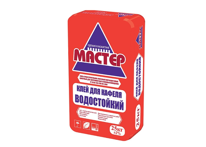 Клей для кафеля водостойкий Мастер